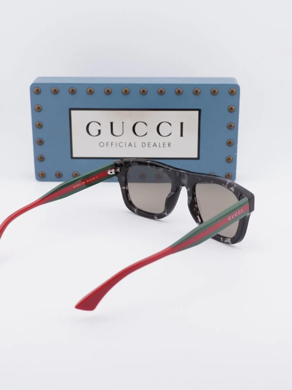 Gucci GG1991S 002 Square Sunglasses - Grey Havana/Brown